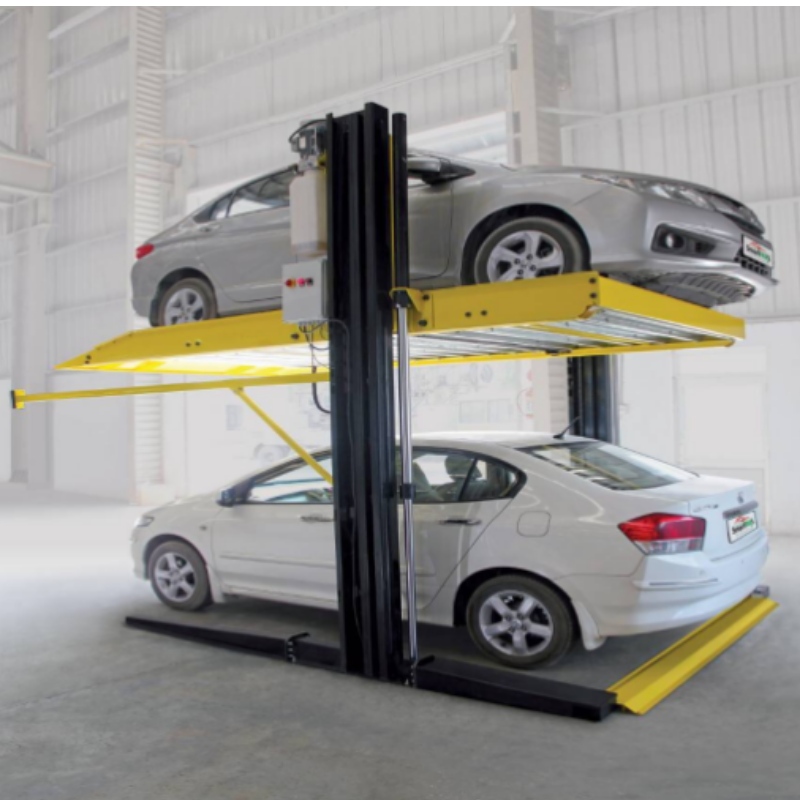 Gemeenschappelijke kolommen Twee Post Hydraulische auto Parking Lift voor huishoudelijke stereo garages
